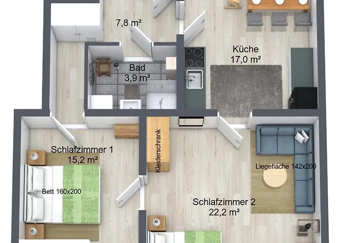 Διαμέρισμα Zentrales Messe-apartment Stuwerstrasse - Family & Business Ready *